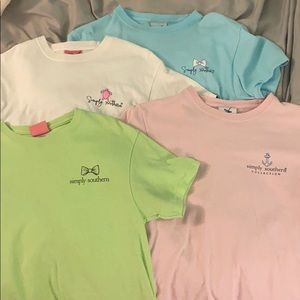 bundle of 4 simply southern shirts